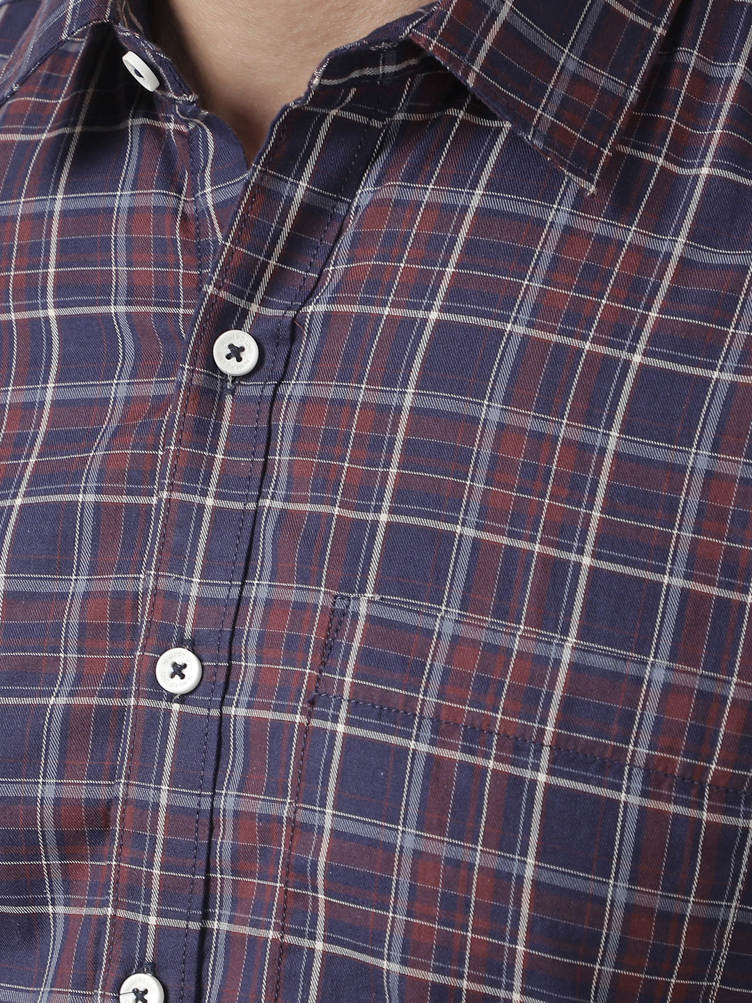Numero Uno Men Checkered Maroon Shirt